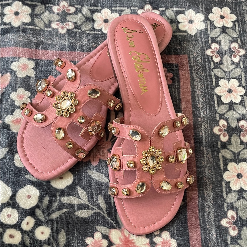 Sam Edelman Pink Gemstone Women's Sandals